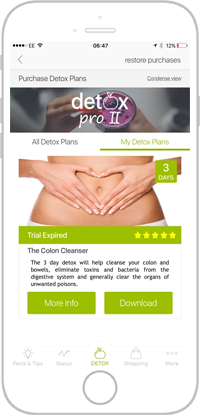 detox pro app portfolio screen 1