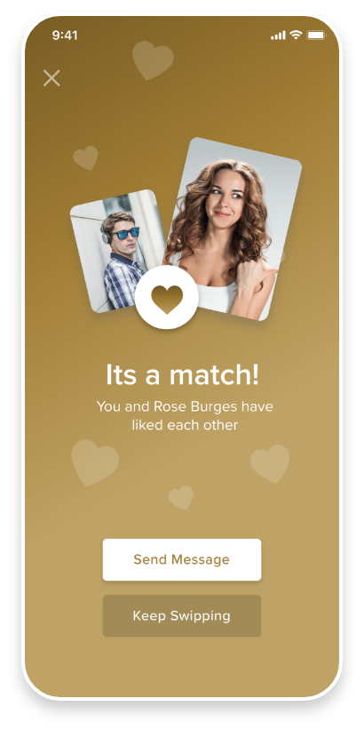 Love at First Swipe Its a Match Screen Shot